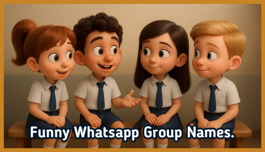 Funny whatsapp group names for friends.