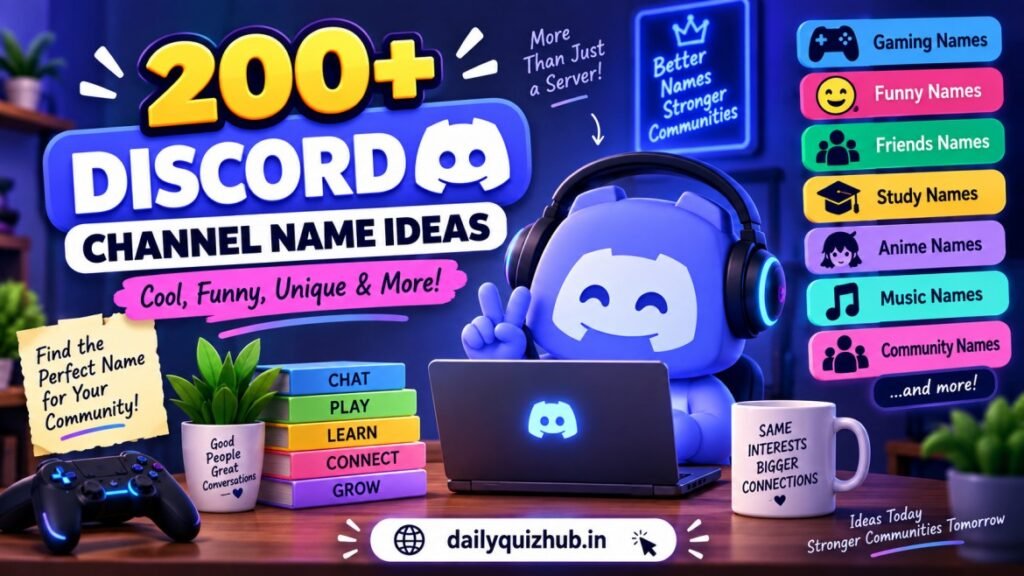 Discord Channel Name Ideas