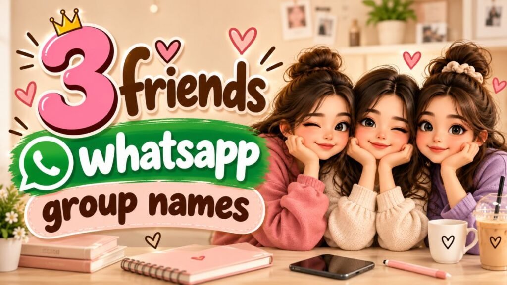 3 Friends WhatsApp Group Names