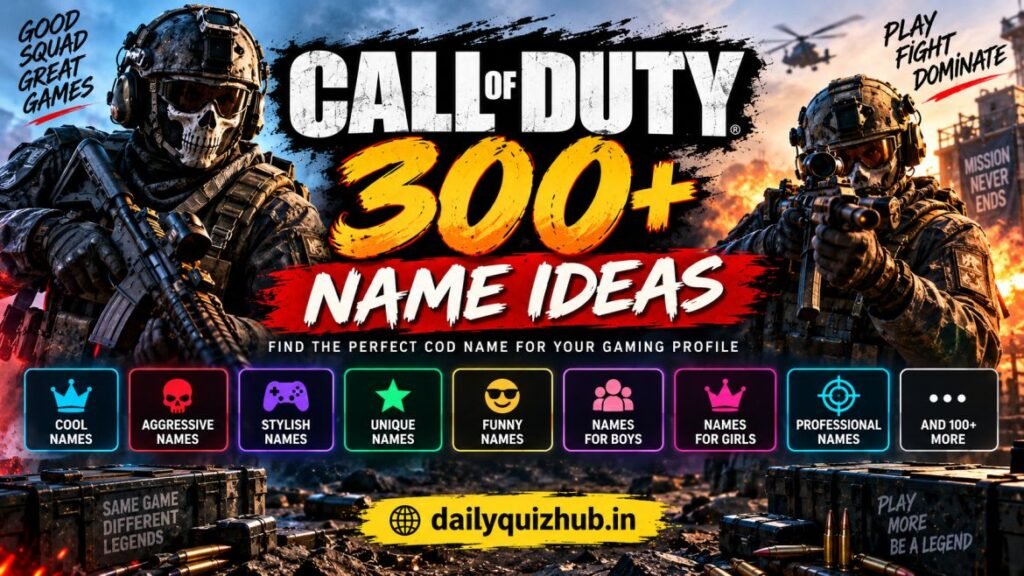 Call of Duty Name Ideas
