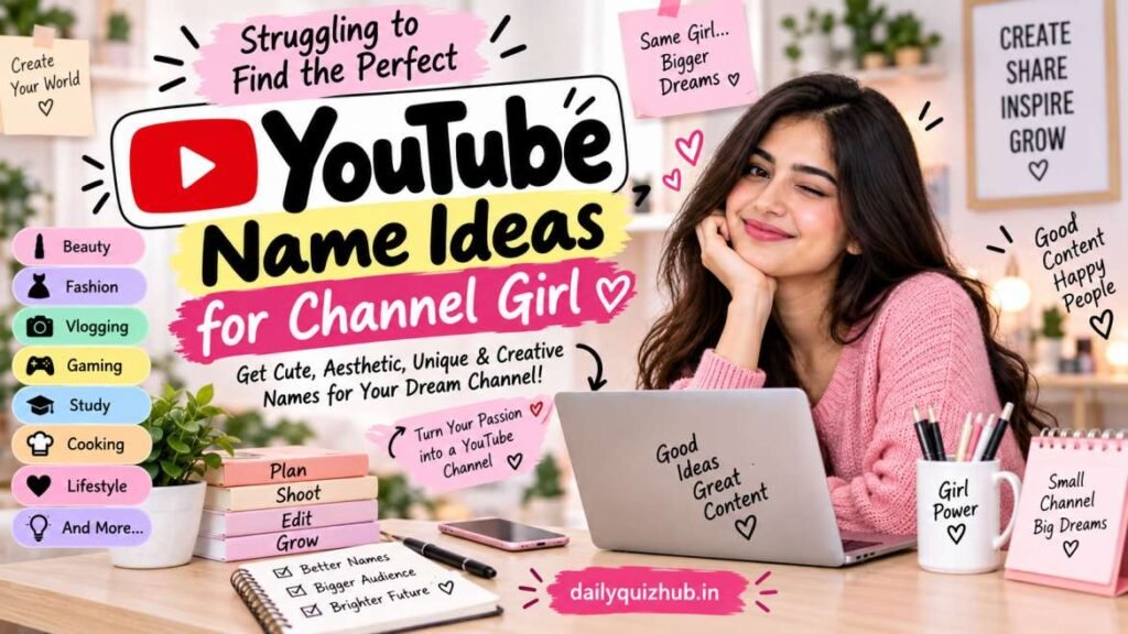 YouTube name ideas for channel girl