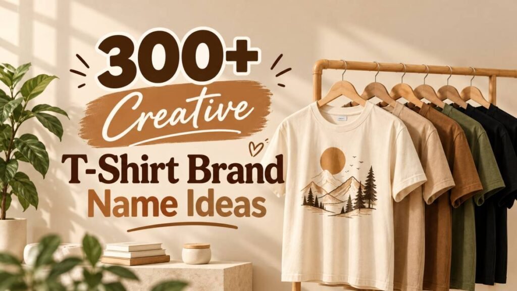 300+ Creative T-Shirt Brand Name Ideas