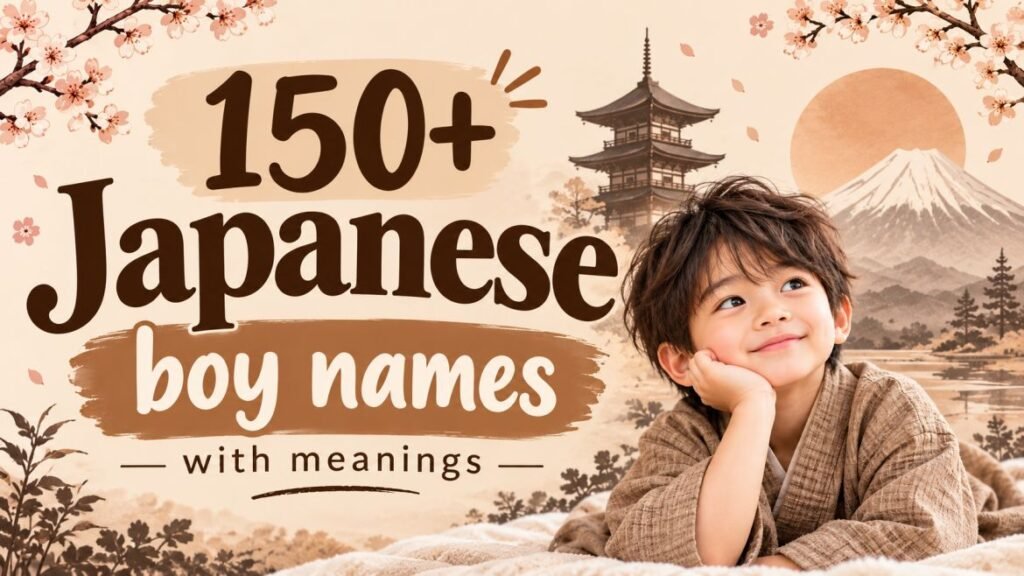 Japanese boy names with meanings